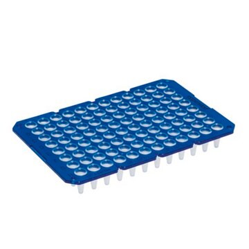 Eppendorf twin.tec&#174; PCR Plates 96 divisible, unskirted, blue plate, conical bottom colorless wells, blue, unskirted, low profile, divisible, pkg of 20&#160;ea