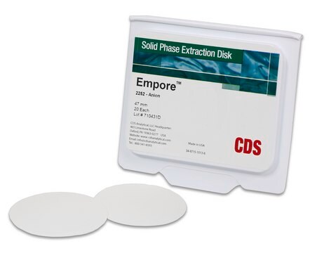 Empore&#8482; SPE-Scheiben matrix active group Anion Exchange, pk of 20, diam. 47&#160;mm