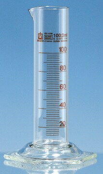 BRAND&#174; SILBERBRAND ETERNA measuring cylinder, low-form volume 50&#160;mL