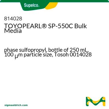 TOYOPEARL&#174; SP-550C Nośniki luzem phase sulfopropyl, bottle of 250&#160;mL, 100&#160;&#956;m particle size, Tosoh 0014028