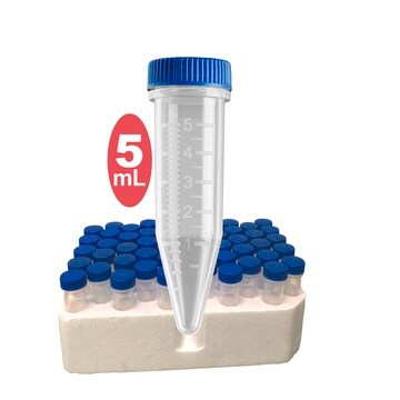 MTC&#8482; Bio Five-O Screw Cap MacroTubes&#174; capacity 5&#160;mL, clear, non-sterile, pkg of 500&#160;ea (caps packed seperately)