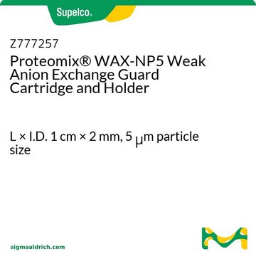 Proteomix&#174; WAX-NP5 Weak Anion Exchange Guard Cartridge and Holder L × I.D. 1&#160;cm × 2&#160;mm, 5&#160;&#956;m particle size