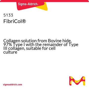 FibriCol&#174; Collagen solution from Bovine hide, 97% Type I with the remainder of Type III collagen, suitable for cell culture