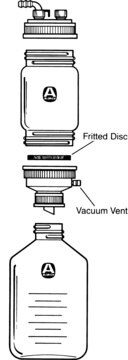 Aldrich&#174; Druckfilter/Trocknungstrichter mit entfernbarer gefritteter Scheibe funnel capacity 2,000&#160;mL