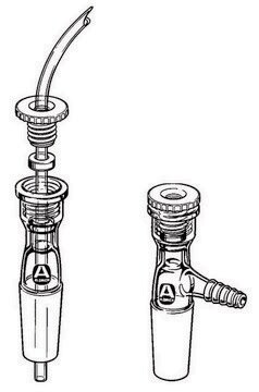 Tubing Adapters with Torion&#8482; Connection Straight, O.D. 3/16&#160;in., male joint: ST/NS 14/20