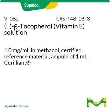 rac-&#946;-トコフェロール 溶液 1.0&#160;mg/mL in methanol, certified reference material, ampule of 1&#160;mL, Cerilliant&#174;