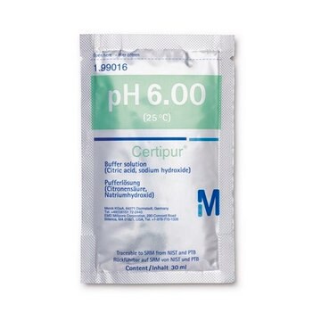 Pufferlösung (citric acid/sodium hydroxide), traceable to SRM from NIST and PTB pH 6.00 (25&#176;C) Certipur&#174;