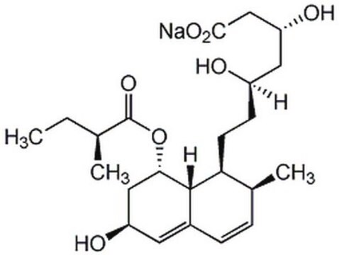 Pravastatin, Natriumsalz A water-soluble, competitive 3-hydroxy-3-methylglutaryl coenzyme A (HMG-CoA) reductase inhibitor that potently blocks in vivo cholesterol synthesis (Ki = ~1 nM).