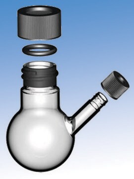 Round-bottom flask with side port capacity 10&#160;mL