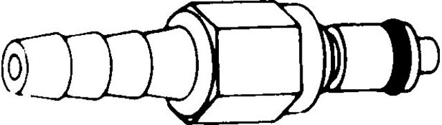 Automatische Abschalt-Schnelltrennkupplung coupling insert, bore 1/4&#160;in., for tubing i.d., 0.25&#160;in. (flexible)