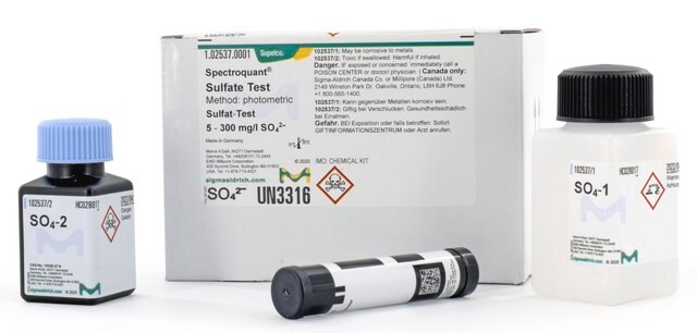 Sulfate Test photometric, 5-300&#160;mg/L (SO42-), Spectroquant&#174;