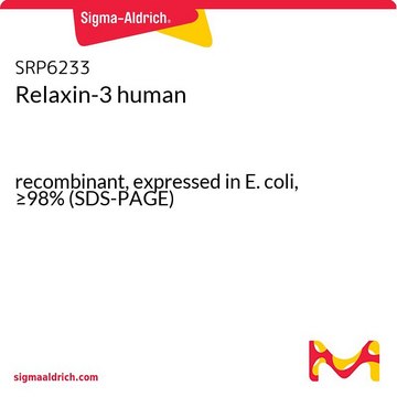 Relaxin-3 human recombinant, expressed in E. coli, &#8805;98% (SDS-PAGE)