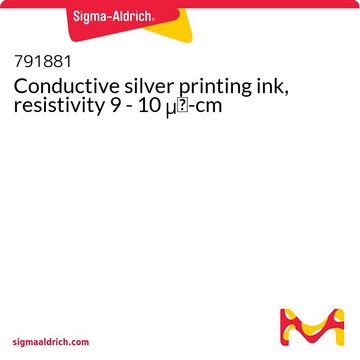 Conductive silver printing ink, resistivity 9 - 10 &#956;&#937;-cm