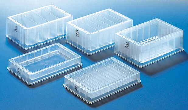 BRAND&#174; Reagent Reservoirs for multichannel pipettes and automatic systems 1 column, standard profile, column capacity 220&#160;mL, pyramid bottom (96-well)