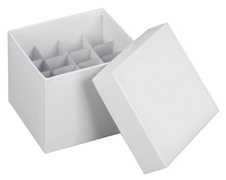 TrueNorth&#174; Cardboard Storage Box Box only (without partitions), Holds 15 and 50&nbsp;mL tubes, pk of 10