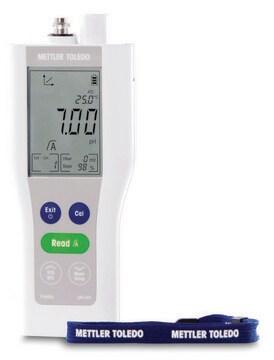 Mettler Toledo FiveGo&#8482; pH / mV portable meter model, F2, meter only, AC/DC input 230 V AC, universal plug set