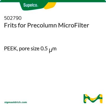 Frittés pour microfiltre de précolonne PEEK, pore size 0.5&#160;&#956;m