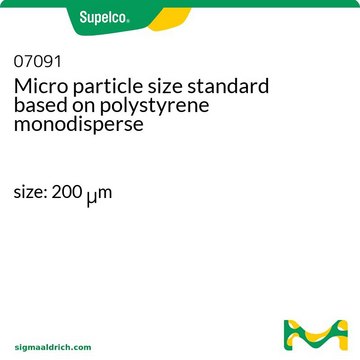 Micropartikel Grössenstandard auf Polystyrolbasis monodispers size: 200 &#956;m