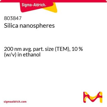 Silica nanospheres 200&#160;nm avg. part. size (TEM), 10&#160;% (w/v) in ethanol