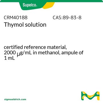 百里香酚 溶液 certified reference material, 2000&#160;&#956;g/mL in methanol, ampule of 1&#160;mL