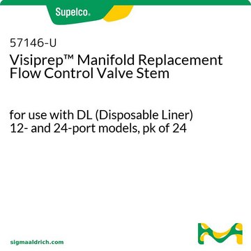 Visiprep&#8482; Verteilerersatzdurchflusssteuerventilstamm for use with DL (Disposable Liner) 12- and 24-port models, pk of 24