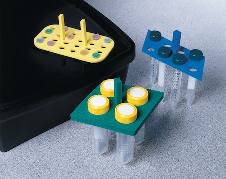 Floating tube rack diamond shaped, holds 4 tubes, Holds 4 x 50 mL tubes