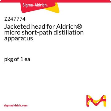 Jacketed head for Aldrich&#174; micro short-path distillation apparatus pkg of 1&#160;ea