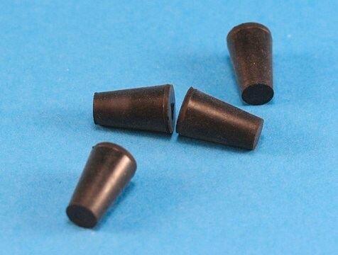 Laboratory stoppers size 7, black rubber