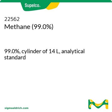 甲烷 (99.0%) 99.0%, cylinder of 14&#160;L, analytical standard