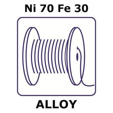 镍铁合金Ni70Fe30 100m insulated wire, 0.025mm conductor diameter, 0.0035mm insulation thickness, polyimide insulation