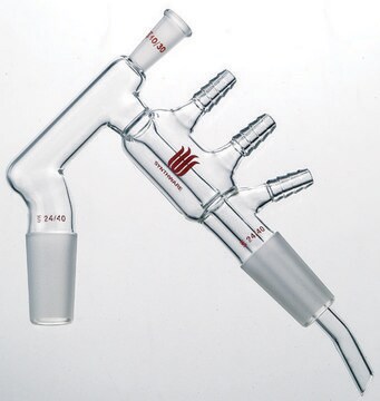 Synthware&#8482; short path distillation head joint: ST/NS 24/40, thermometer joint: ST/NS 10/18, immersion depth 25&#160;mm