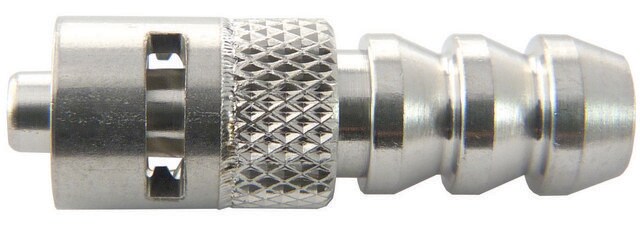 1-way tubing connector MLL to hose end for 1/4 in. to 5/16 in. I.D. tubing (316SS)