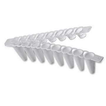 Eppendorf&#174; Masterclear cap strips and real-time PCR tube strips pack of 120&#160;ea (10 x 12 strips of 8 tubes &amp; caps)