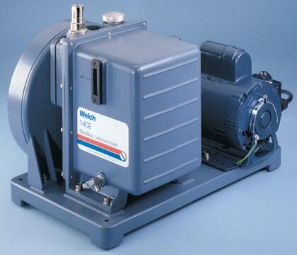 Welch&#174; DuoSeal&#174;真空ポンプ model 1400, AC/DC input 115 V AC, pumping speed 25 L/min