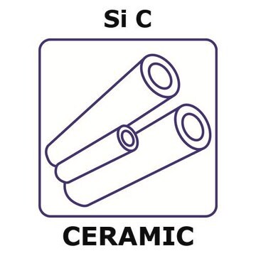 Silicon carbide - reaction bonded tube, outside diameter 10.0 mm, length 45 mm, wall thickness 2.8&#160;mm