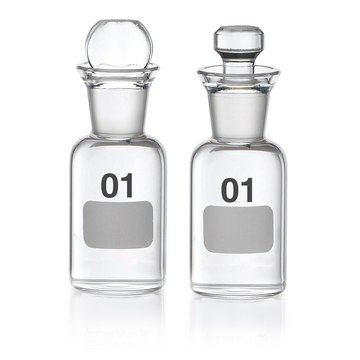 Wheaton&#174; Bod Bottle capacity 60&#160;mL, bottle diam. × H 43&#160;mm × 115&#160;mm, glass cap (Robotic Stopper)