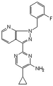 BAY 41-2272 A cell-permeable pyrazolopyridinylpyrimidine compound that acts as a selective and potent stimulator of soluble guanylate cyclase (effective dose ~ 0.1 nM to 100 &#181;M using recombinant soluble guanylate cyclase).