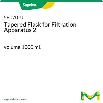 Konischer Kolben für Filtrationsvorrichtung 2 volume 1000&#160;mL