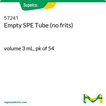 Tubes de SPE vides (sans frittés) volume 3&#160;mL, pk of 54