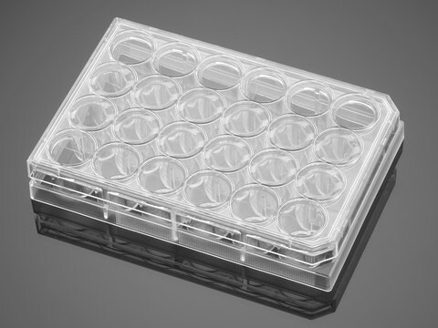 Corning&#174; PureCoat&#8482; Fibronectin Peptide Multiwell Plate well size 24&#160;wells, clear wells, lid, sterile