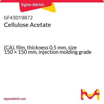 Cellulose Acetate (CA), film, thickness 0.5&#160;mm, size 150 × 150&#160;mm, injection molding grade