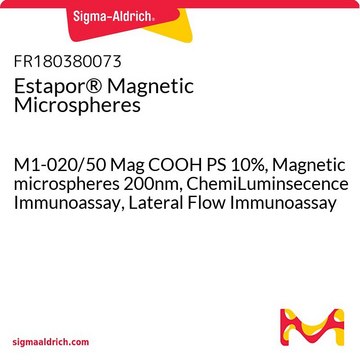 Estapor&#174; Magnetic Microspheres M1-020/50 Mag COOH PS 10%, Magnetic microspheres 200nm, ChemiLuminsecence Immunoassay, Lateral Flow Immunoassay - For ordering, click "Request more information"