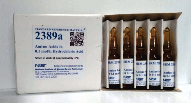 Amino acids in 0.1 mol/L hydrochloric acid NIST&#174; SRM&#174; 2389a