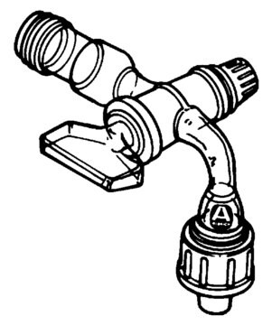 Adapter mit Glashahn male joint: ST/NS 14/20, female joint: ST/NS 14/20