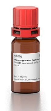 Phosphoglucose-Isomerase aus Backhefe (S. cerevisiae) Type III, ammonium sulfate suspension, &#8805;400&#160;units/mg protein (biuret)