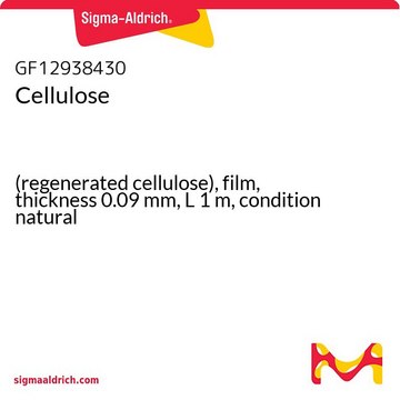 Cellulose (regenerated cellulose), film, thickness 0.09&#160;mm, L 1&#160;m, condition natural