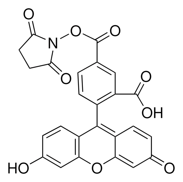 5-カルボキシフルオレセインN-スクシンイミジルエステル BioReagent, suitable for fluorescence, &#8805;90% (HPLC)