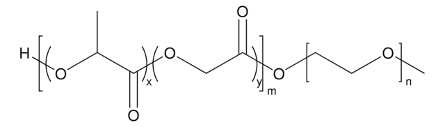 聚(乙二醇)甲醚-嵌段-聚(丙交酯-co-乙交酯) PEG average Mn 5,000, PLGA Mn 15,000, lactide:glycolide 50:50