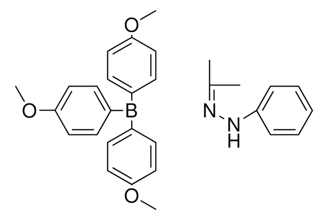 TRIS-(4-MEO-PHENYL)-BORANE, COMPOUND WITH N-ISOPROPYLIDENE-N'-PHENYL-HYDRAZINE AldrichCPR