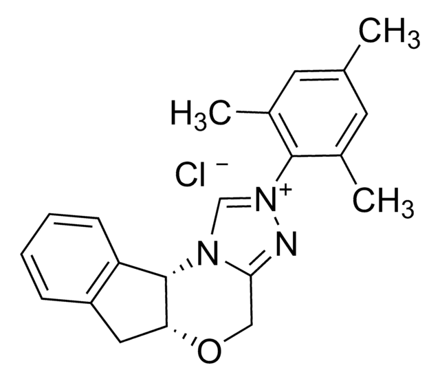 (5aR, 10bS)-5a, 10b-Dihydro-2-(2&#8242;2, 4&#8242;,6&#8242;-trimethylphenyl)-4H, 6H-indeno[2,1-b]-1,2,4-triazolo[4, 3-d]-1,4-oxazinium chloride 93%